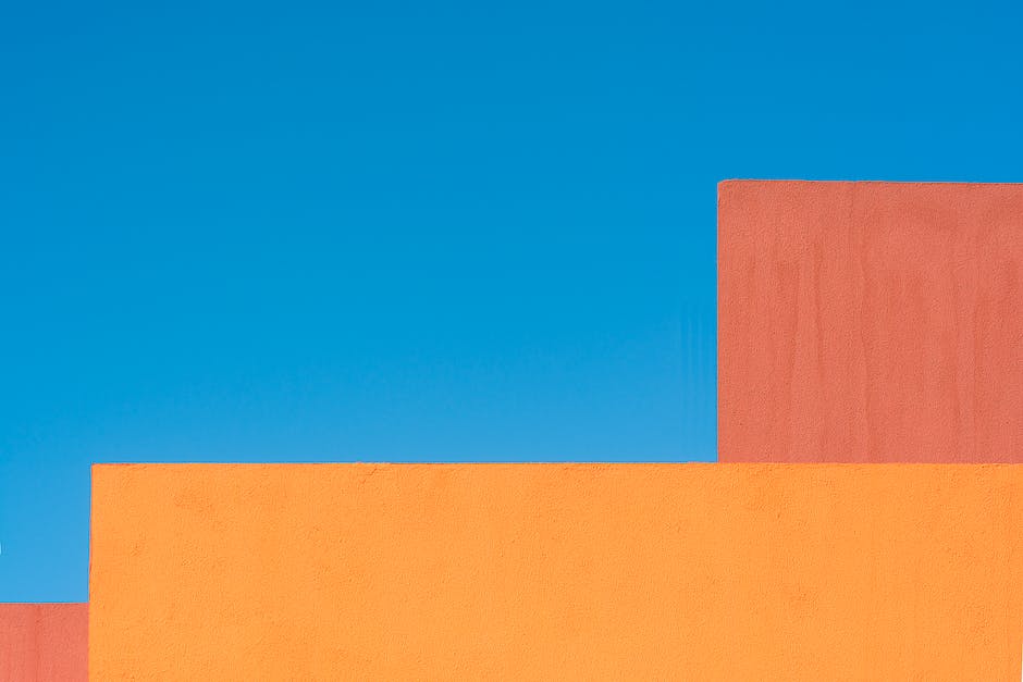 Farbkombinationen für orange Wand